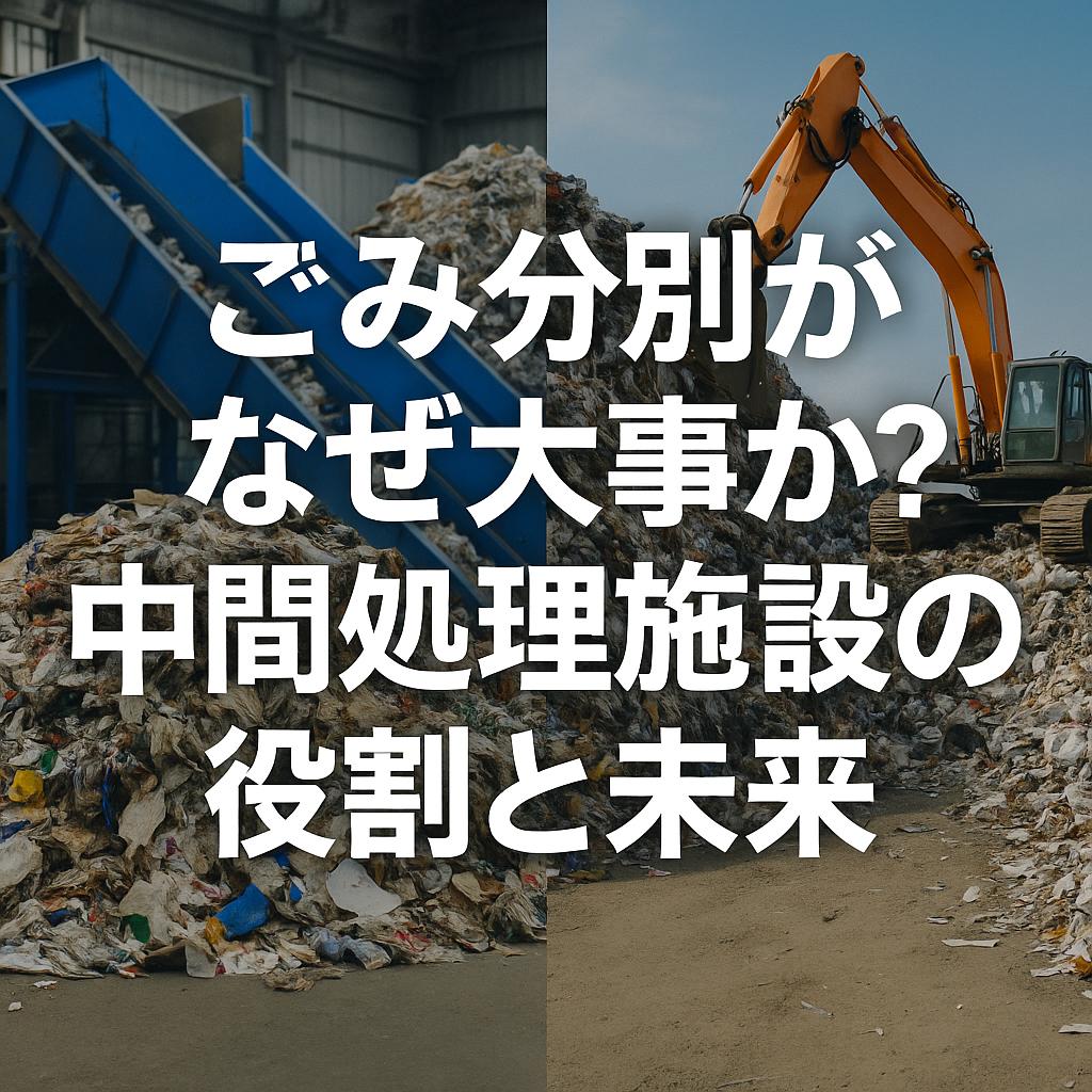 ごみ分別のその先へ！中間処理施設の役割と未来